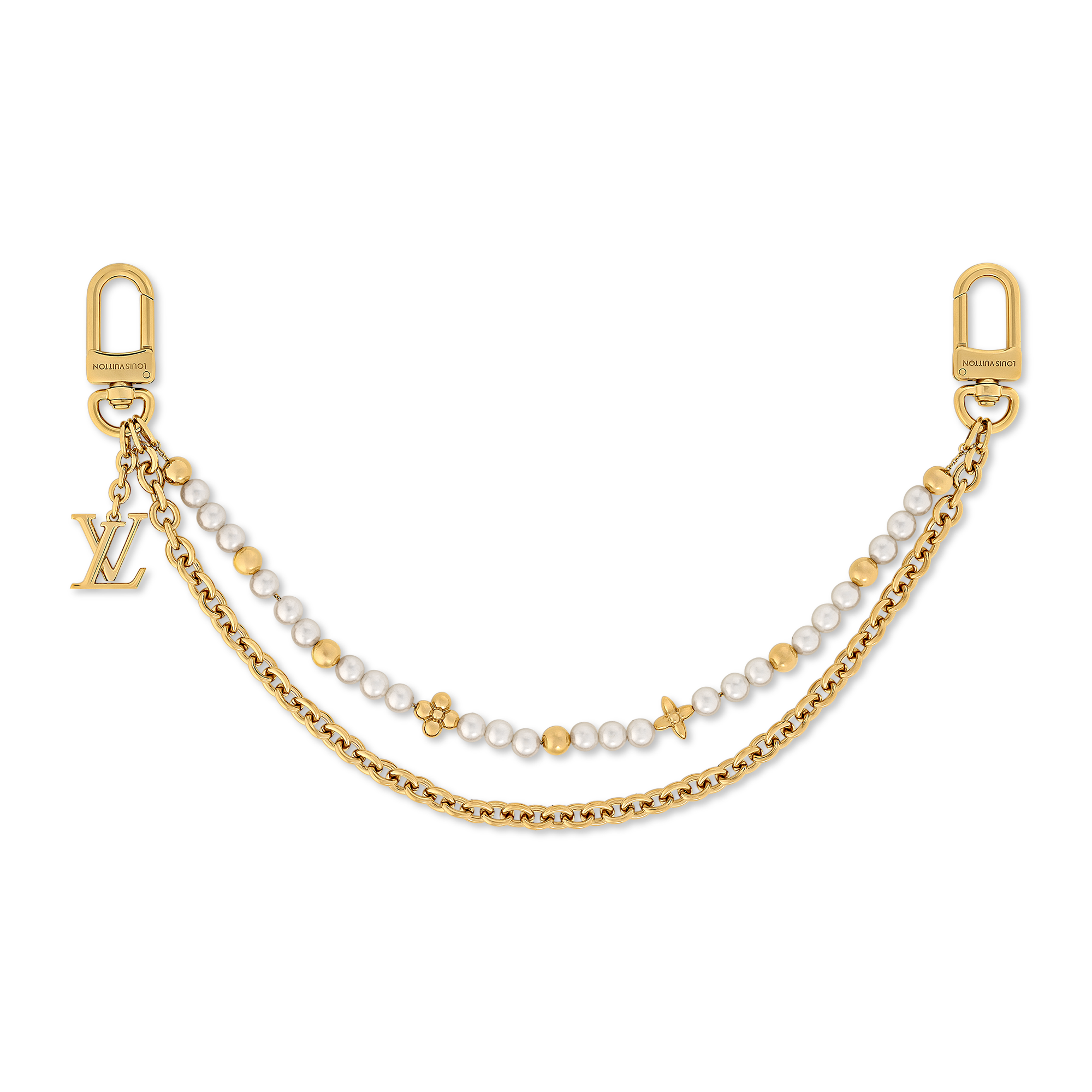 Pearl River Bag Charm . - Luxury Accessories - M02608 Gold